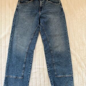 Free People Straight Leg Blue Jeans